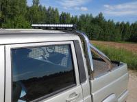 УАЗ Патриот (14–) Защита кузова и заднего стекла 75х42 мм со светодиодной фарой