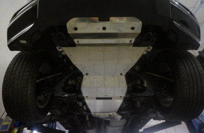 Chevrolet TrailBlazer (12–16) Защита днища + АКПП, из 5 частей, алюминий (V-2.8TD)